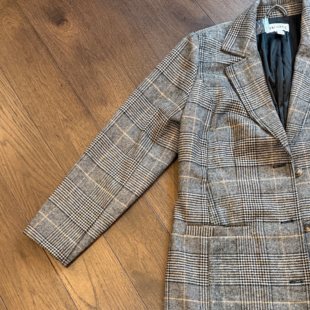 Centigrade Plaid Women's Blazer Coat Size 10 C11-011 - Picture 4 of 9